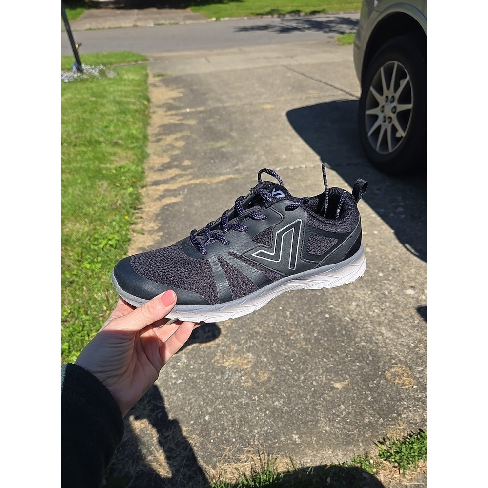 Vionic Women's Brisk Miles Orthaheel Black Athletic Sneakers Size 9 Lace Up READ